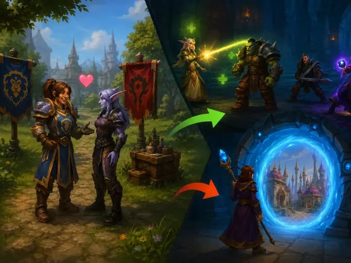 The balance of cross-faction interaction